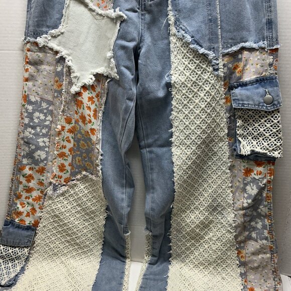 POL JEANS STAR PATCHWORK -Denim Restocked & FREE SHIPPING!! - Picture 9 of 13